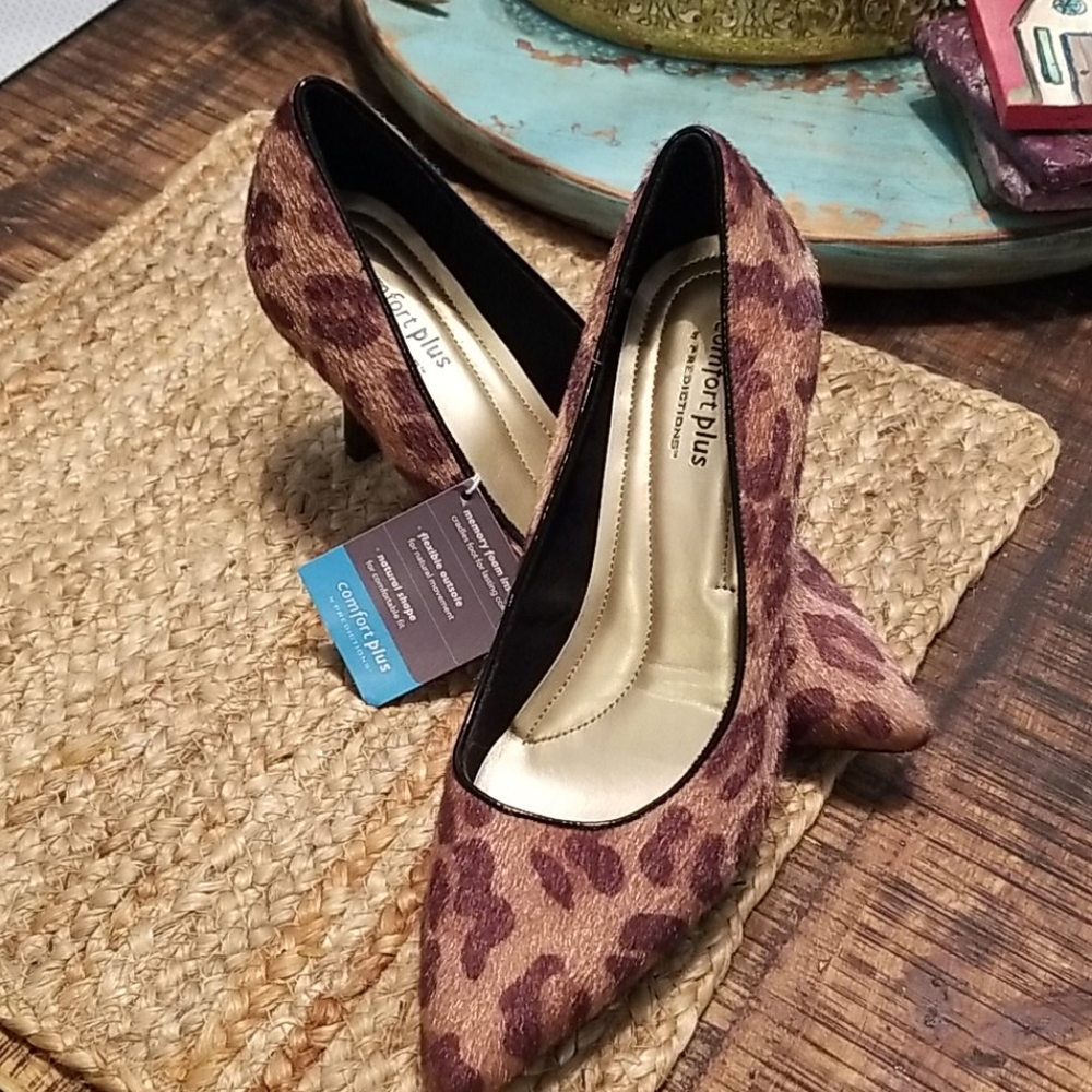 Comfort Plus Leopard Heels